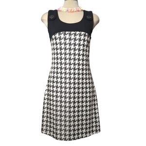 RIPE White and Black patterned  midi dress sleeveless      Size M